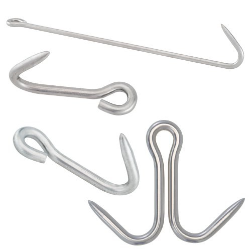 MonkeyJack Strong Durable 316 Stainless Steel Metal S Hook Multipurpose Hooks  Food Safe for Butcher Meats, Organizing Utensils, Pots and Pans, Jewelry,  Belts, Closets : : Home