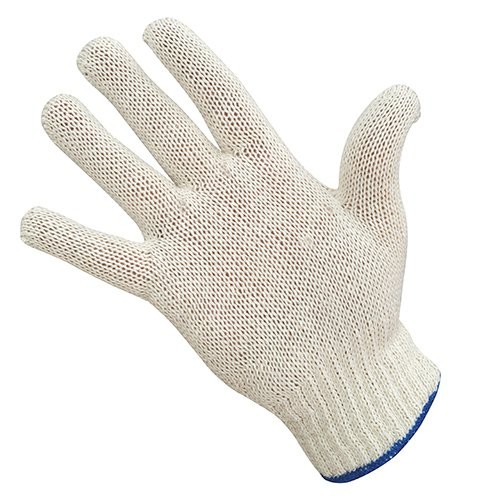 Economy Knit Gloves with Blue Wrist Cuff Edge - Bunzl Processor Division |  Koch Supplies