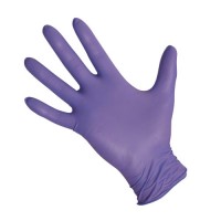Safeskin, purple nitrile disposable glove.