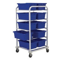 Ten-Tote Side-By-Side, Heavy-Duty Aluminum Tote Dolly (REQUIRES SHIPMENT BY TRUCKLINE)