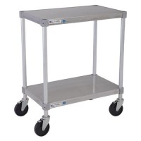 Solid Shelf Aluminum Equipment Stands (casters sold separately).