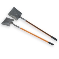 Square Steel Shovel with Fiberglass Handle